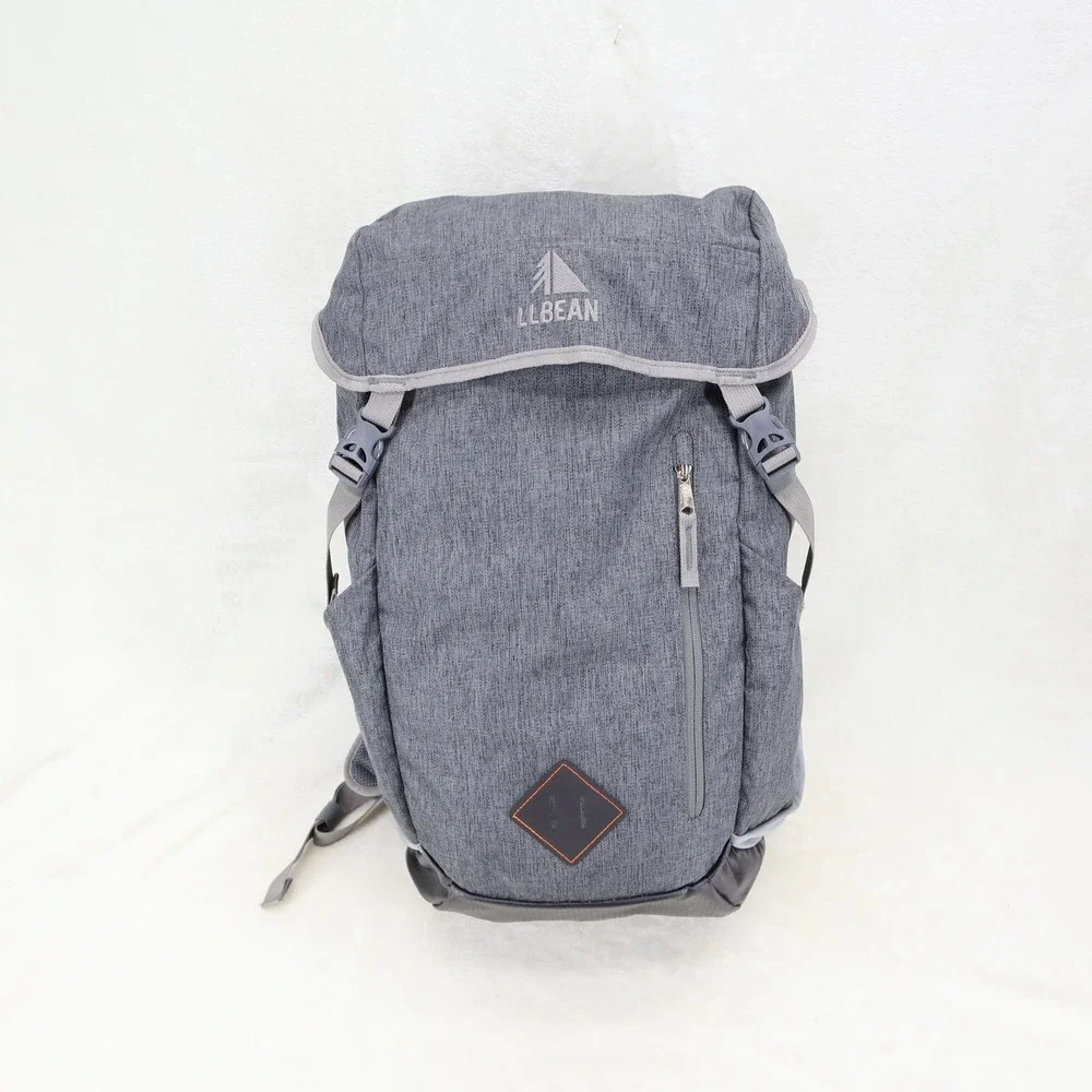 LL Bean Green Mounain Day Pack Backpack Gray Heather 302996 Laptop Sleeve